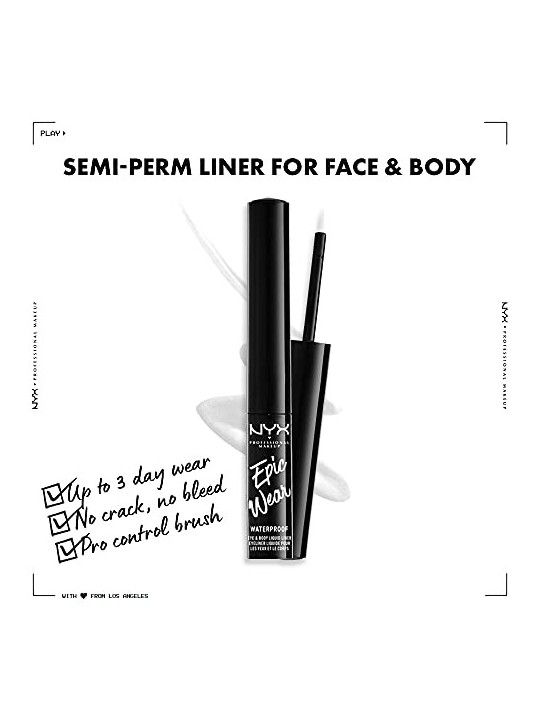 Nyx Professional Make Up EPIC WEAR eyeliner liquido impermeabile bianco unisex