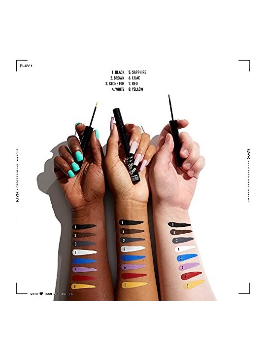 Nyx Professional Make Up EPIC WEAR eyeliner liquido impermeabile bianco unisex