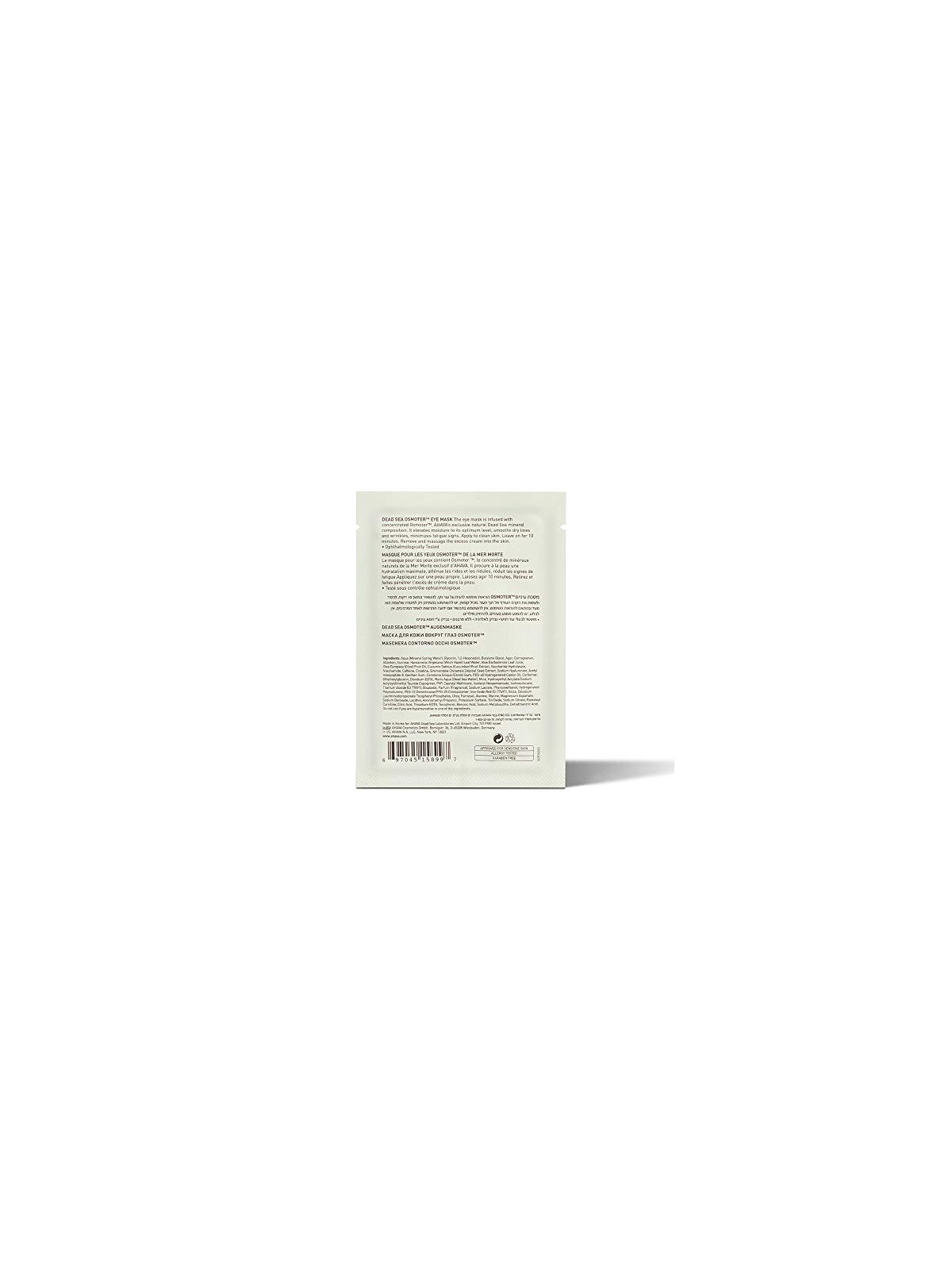 Ahava Dead Sea Osmoter Eye Mask 24g 6 stuks