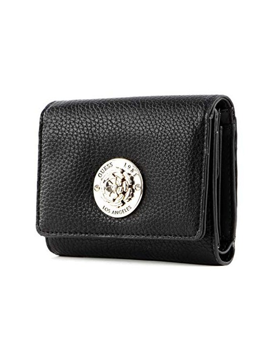 Guess Belle Portafoglio Piccolo in Pelle Nera Donna