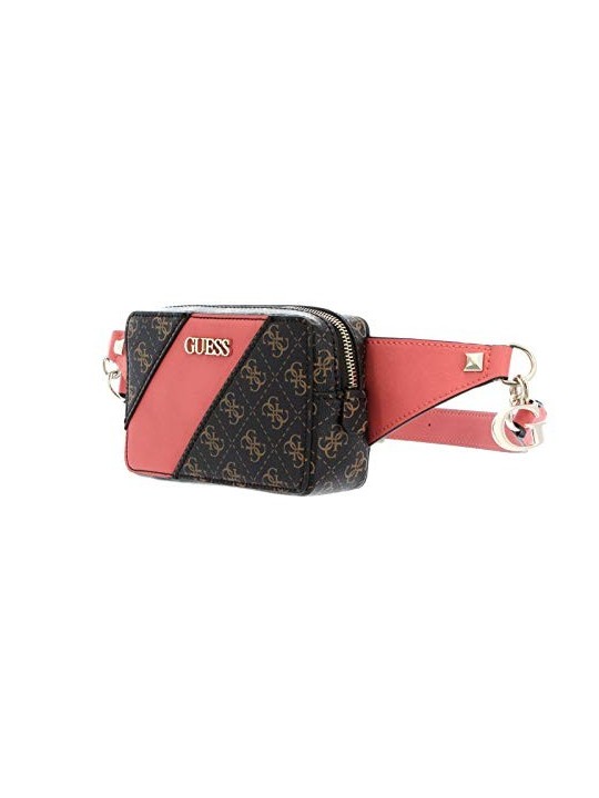Guess Camy Coral/Brown Logo 4G Fanny Pack for Women