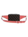 Guess Camy Coral/Brown Logo 4G Fanny Pack for Women