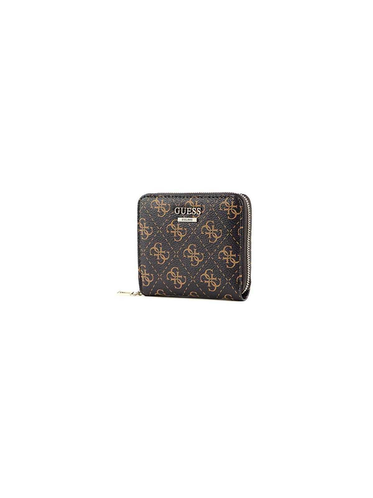 Portafoglio Guess Camy SLG Piccola Zip Marrone Donna