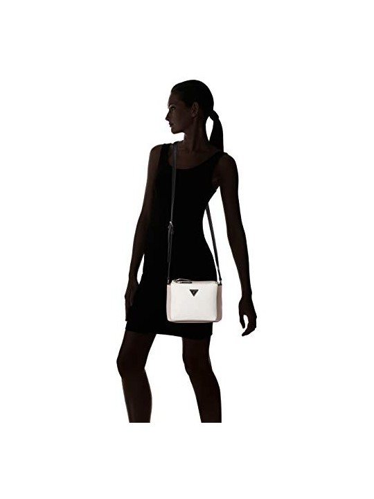 Guess Becca Borsa a Tracolla in Pelle Bianca Donna