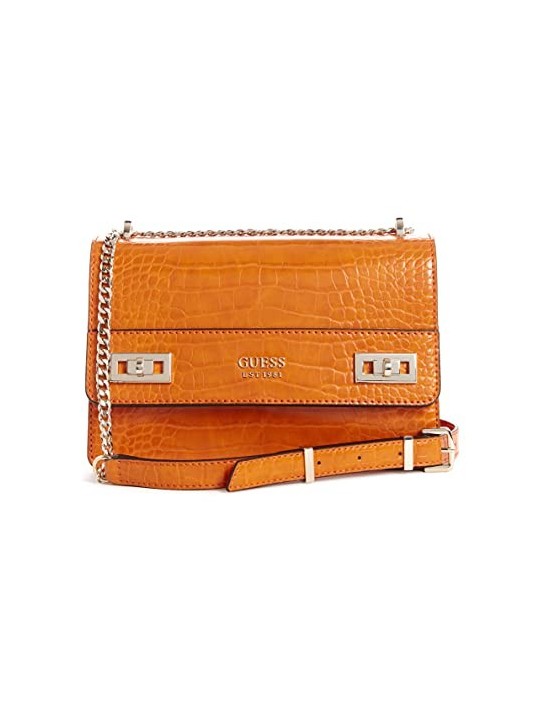 Guess Katey Convertibile Xbody Flap Borsa a Tracolla Arancione