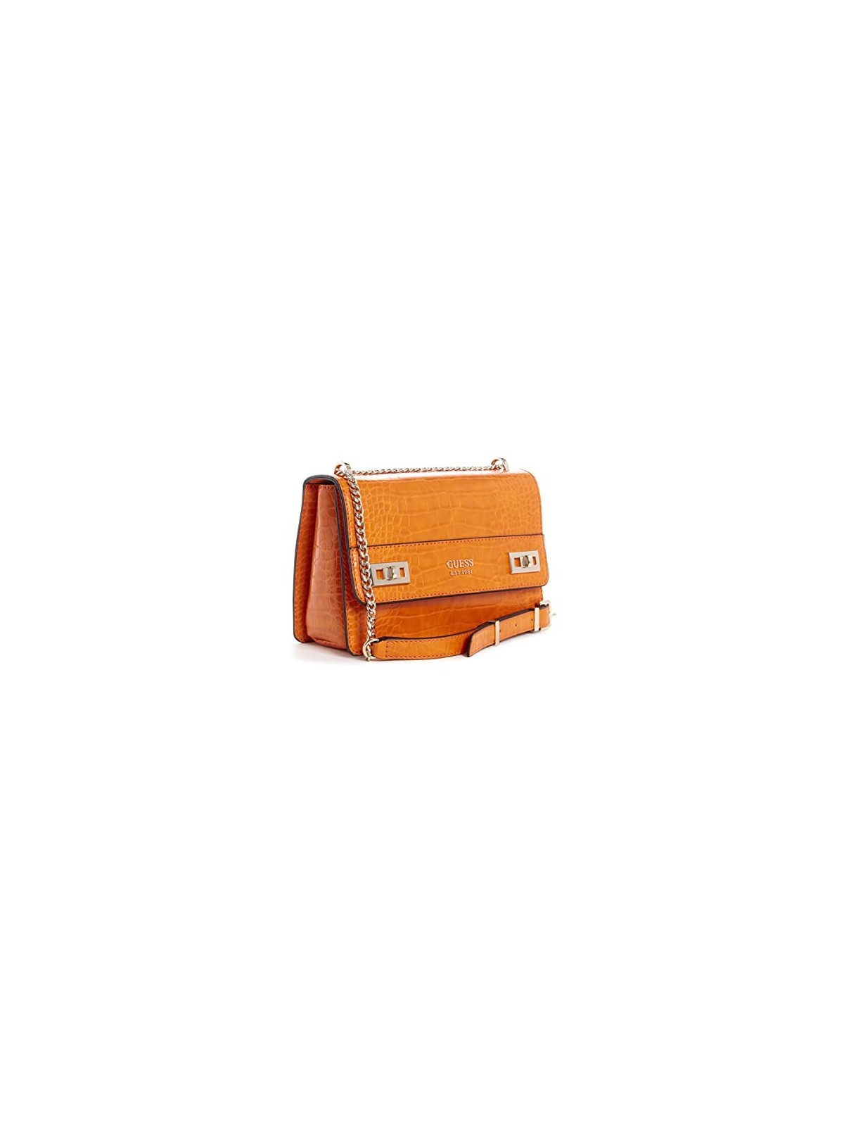 Guess Katey Convertibile Xbody Flap Borsa a Tracolla Arancione