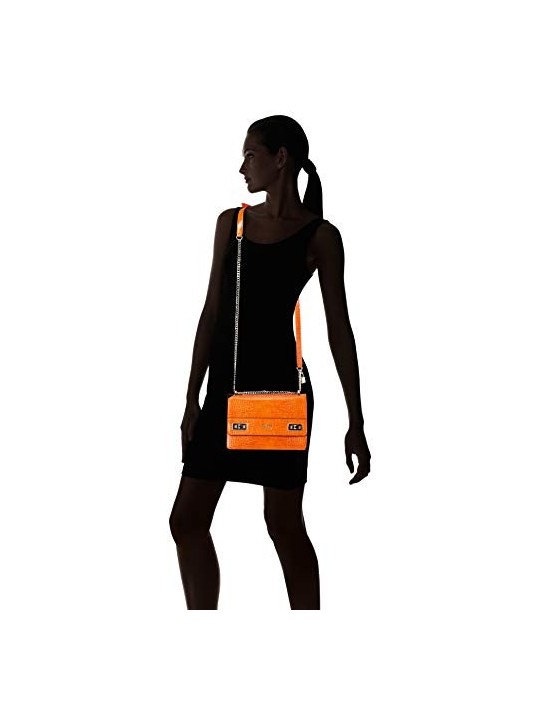 Guess Katey Convertibile Xbody Flap Borsa a Tracolla Arancione