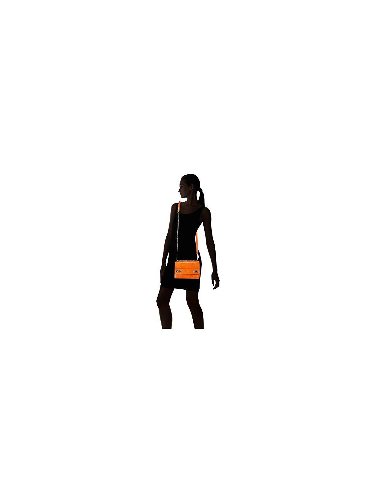 Guess Katey Convertibile Xbody Flap Borsa a Tracolla Arancione