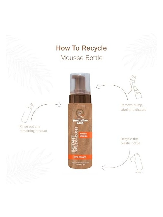 Australian Gold Instant Sunless Mousse 177ml Deep Bronze