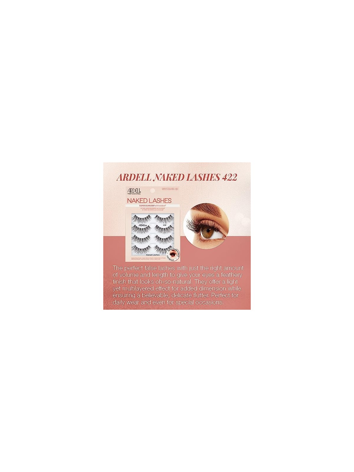 Ardell Naked Lashes 422 False Eyelashes 4 pcs