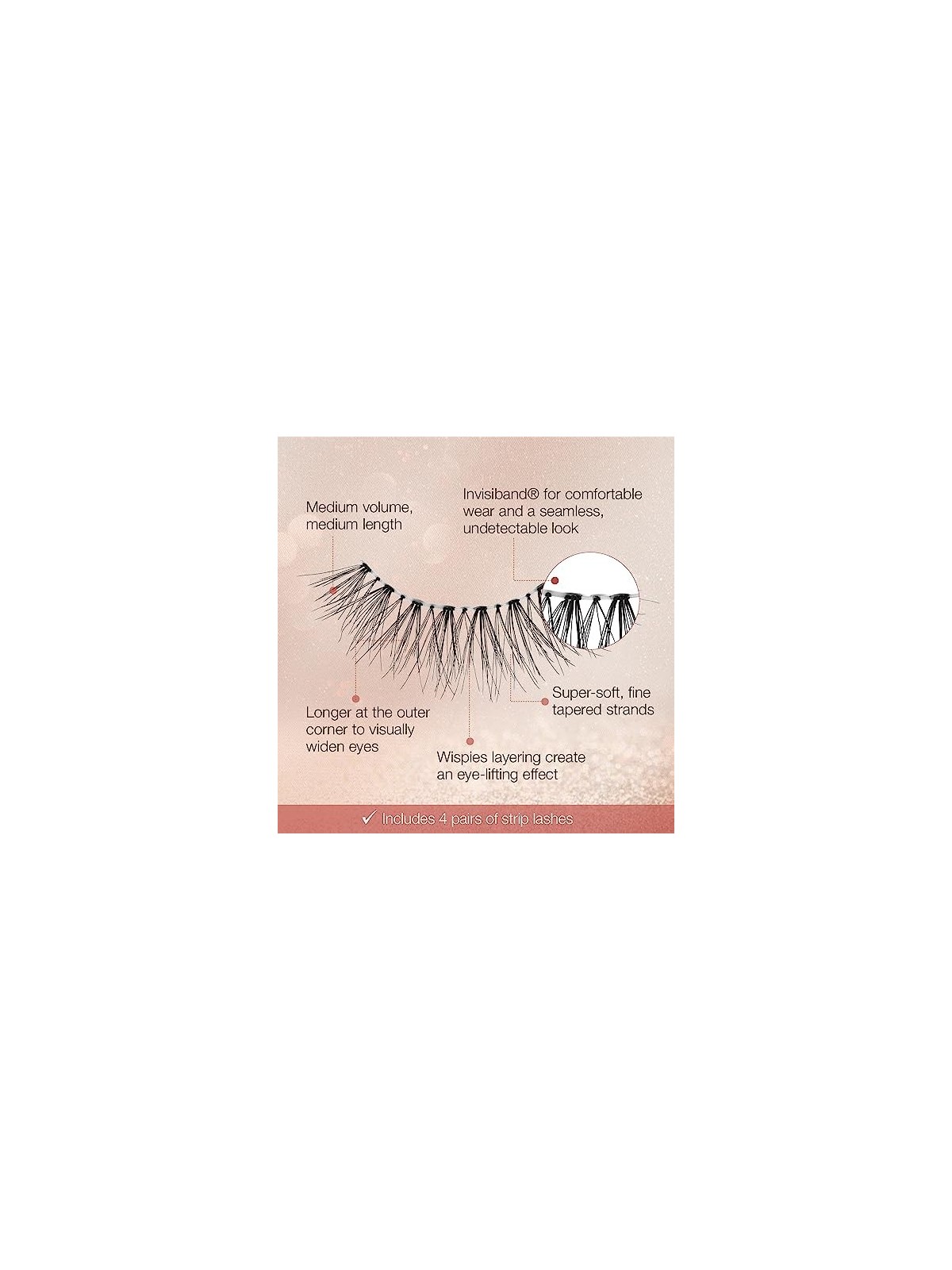 Ardell Naked Lashes 422 False Eyelashes 4 pcs
