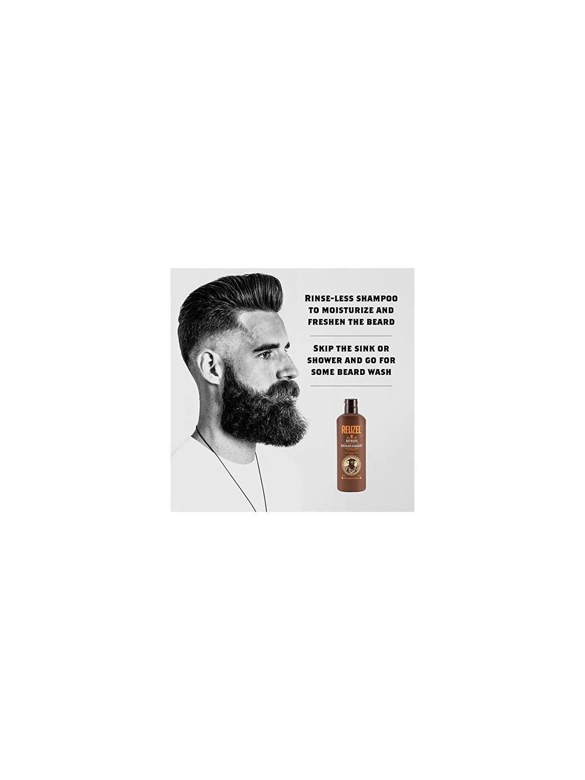 Shampoo per barba uomo REUZEL Refresh No Rinse Beard Wash 200ml