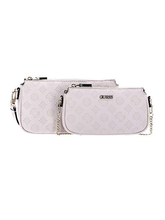 Guess Dayane Borsa Tracolla Doppia Rosa 24x13.5x4.5 cm Donna