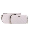 Guess Dayane Borsa Tracolla Doppia Rosa 24x13.5x4.5 cm Donna
