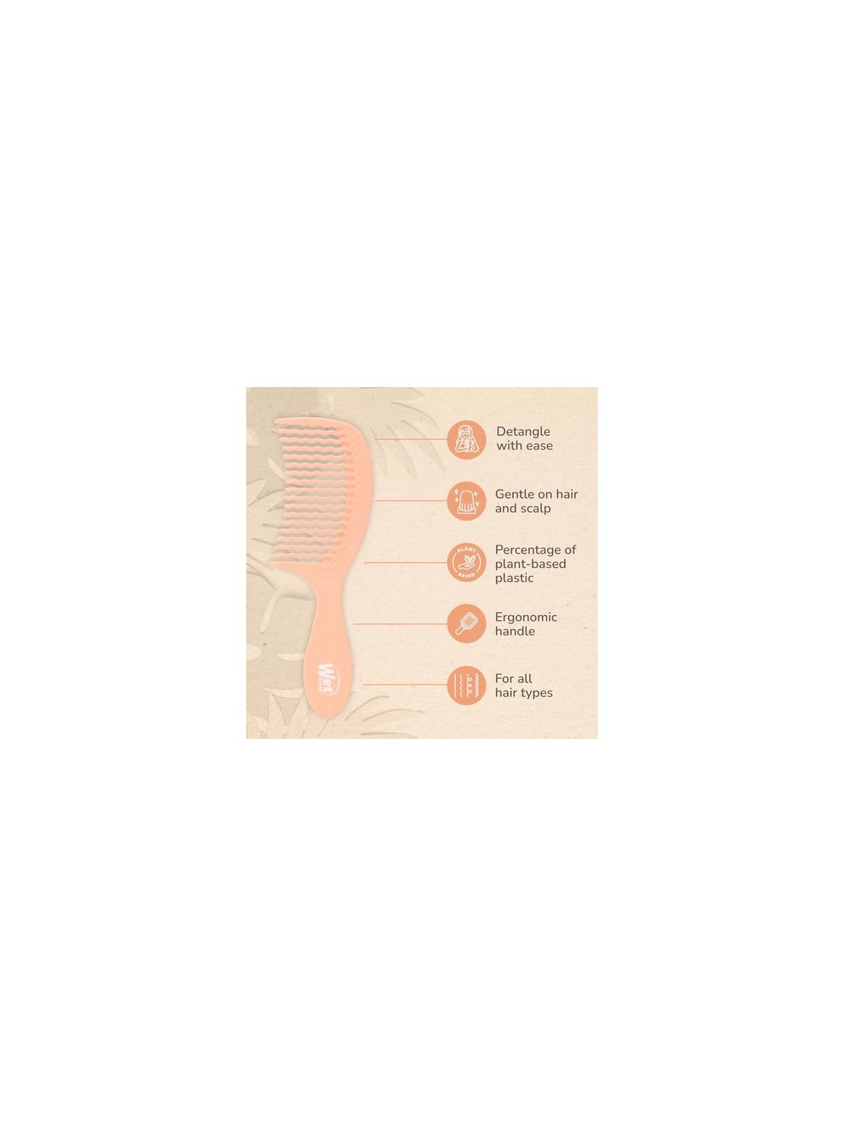 Pettine Wet Brush Go Green al Cocco