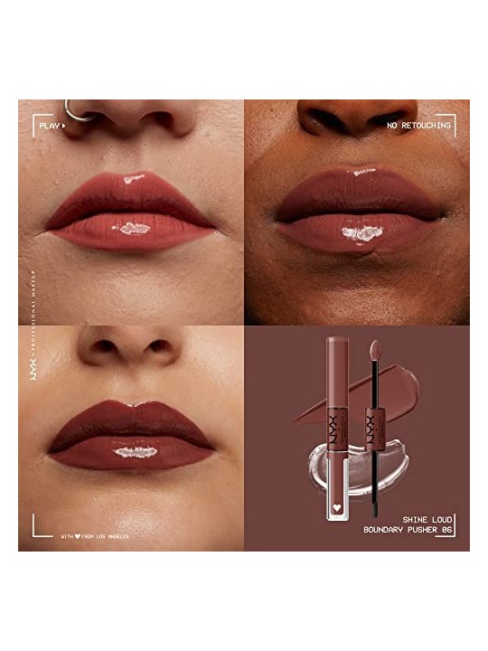 Nyx Professional Make Up SHINE LOUD rossetto pigmentato pro 6boundary pusher 34ml unisex