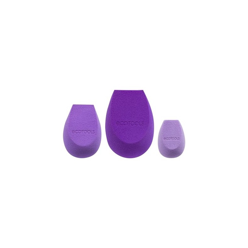 Ecotools Bioblender Spugna per Trucco x3 pezzi Viola