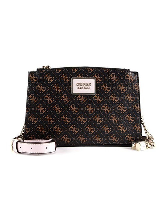 Guess Tyren Borsa a Tracolla Marrone Pietra per Donna