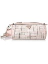Guess Manhattan Pink Tweed Shoulder Bag