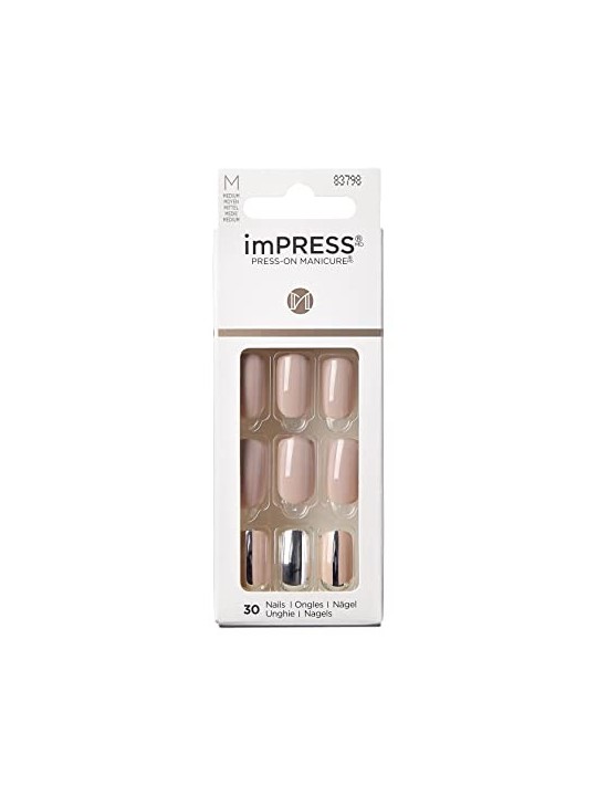 Unghie adesive Kiss My Face ImPRESS Unghie Nuvolose 30 pz donna