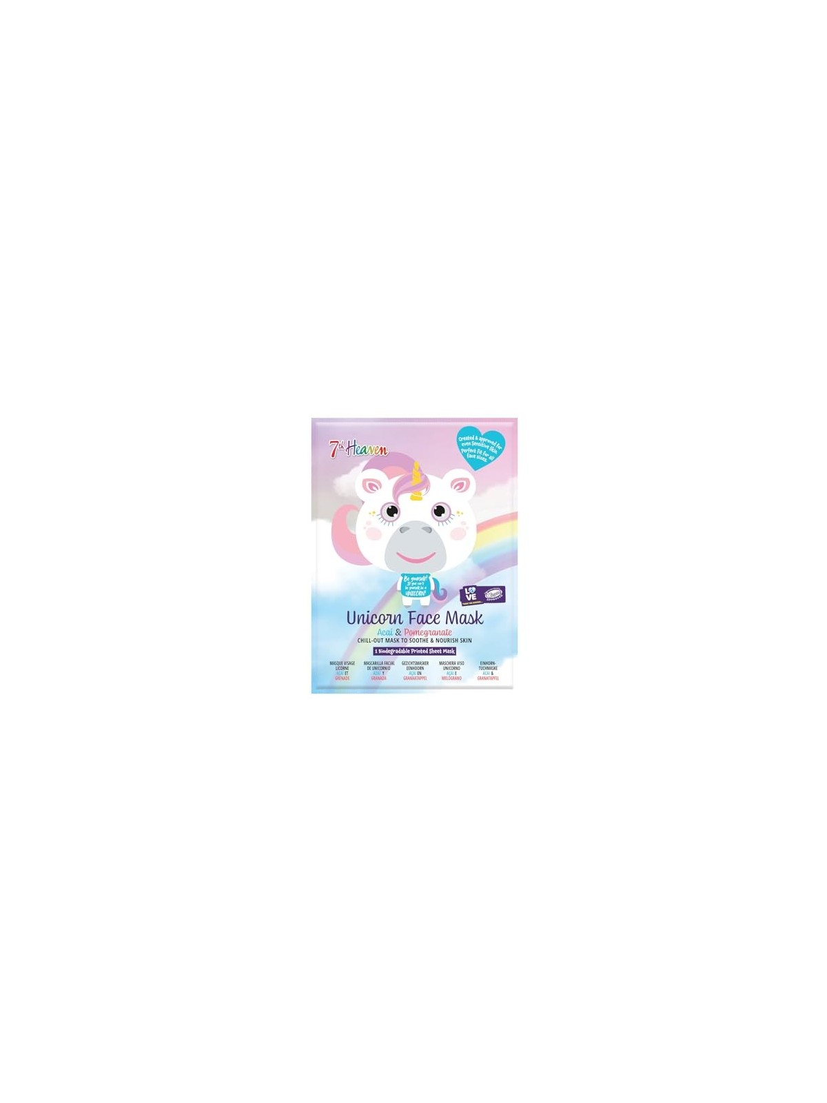 7th Heaven ANIMAL UNICORN Face Mask 1 unit