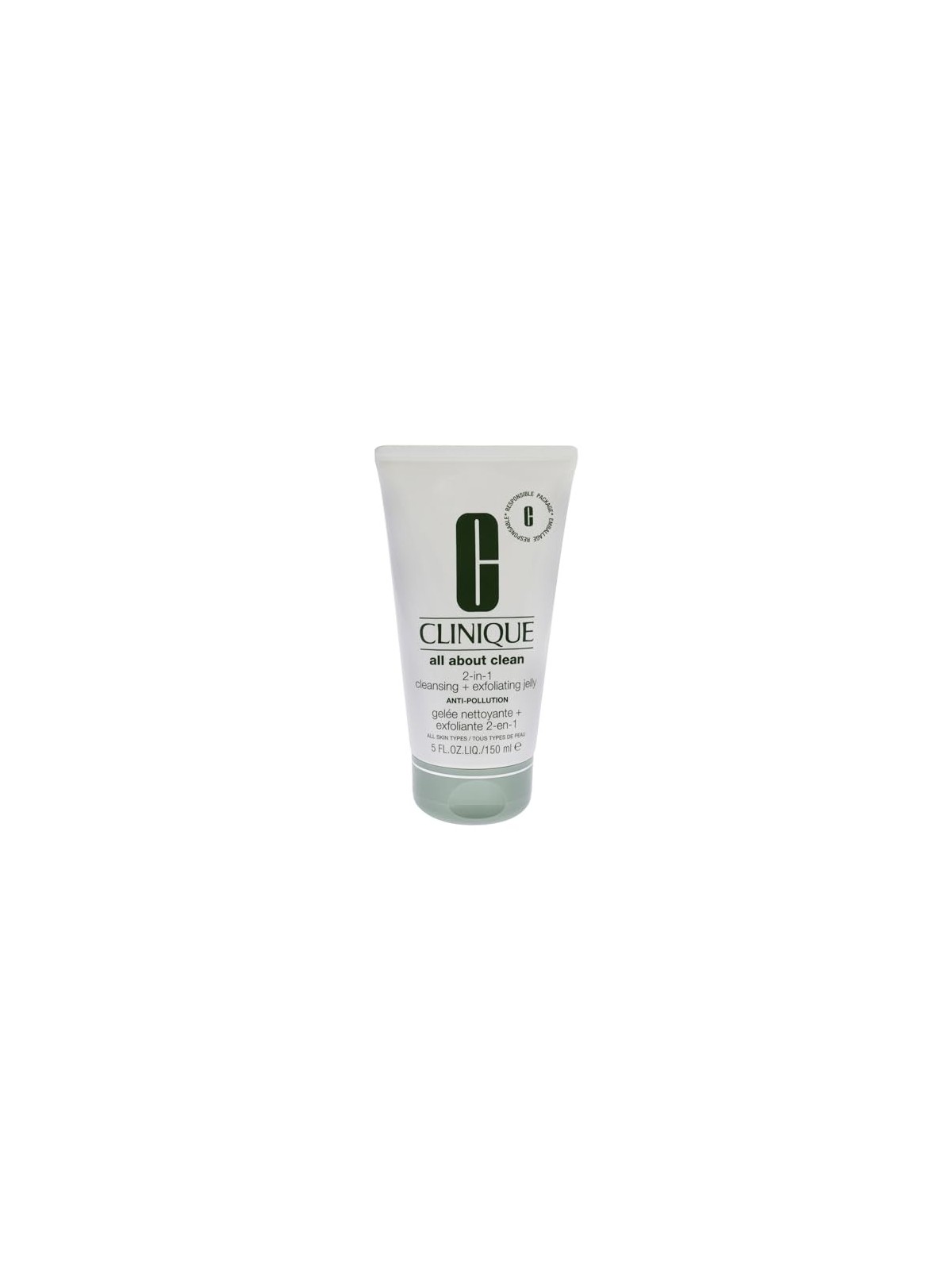 Clinique All About Clean 2-in-1 Detergente Esfoliante Jelly gel detergente viso delicato pulizia profonda 150ml