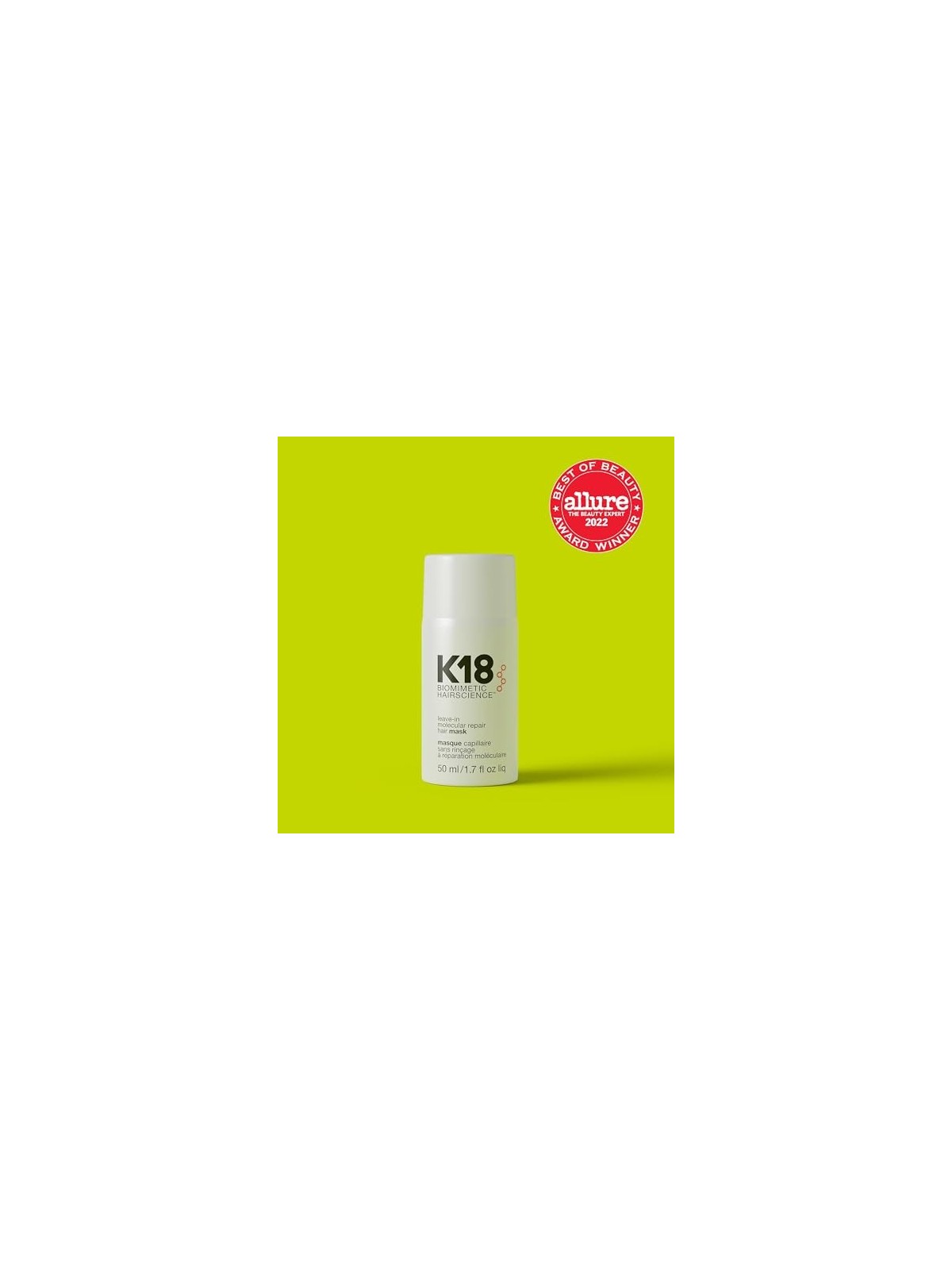 K18 Leave-In Molecular Repair Hair Mask cura dei capelli senza risciacquo per capelli molto secchi e danneggiati 50ml donna K18 
