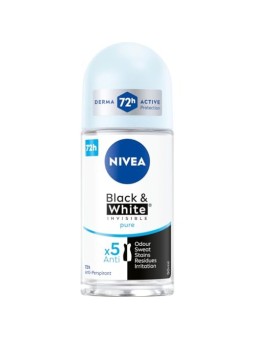 NIVEA Invisible BlackWhite antitraspirante rollon 48H Pure 50ml