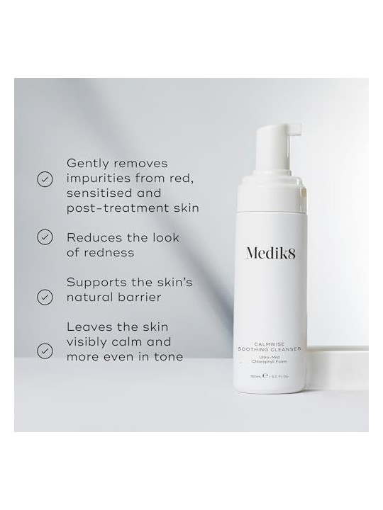 Medik8 Schiuma detergente per il viso Calm Wise Soothing Clean ser 150ml donna MEDIK8 www.essenzetotalstyle.com 