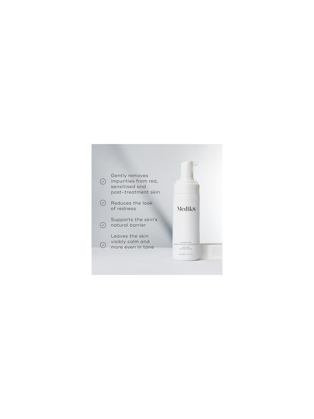 Medik8 Schiuma detergente per il viso Calm Wise Soothing Clean ser 150ml donna MEDIK8 www.essenzetotalstyle.com 
