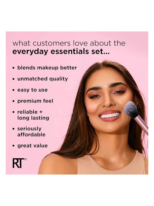 Set di pennelli cosmetici Real Techniques Everyday Essentials