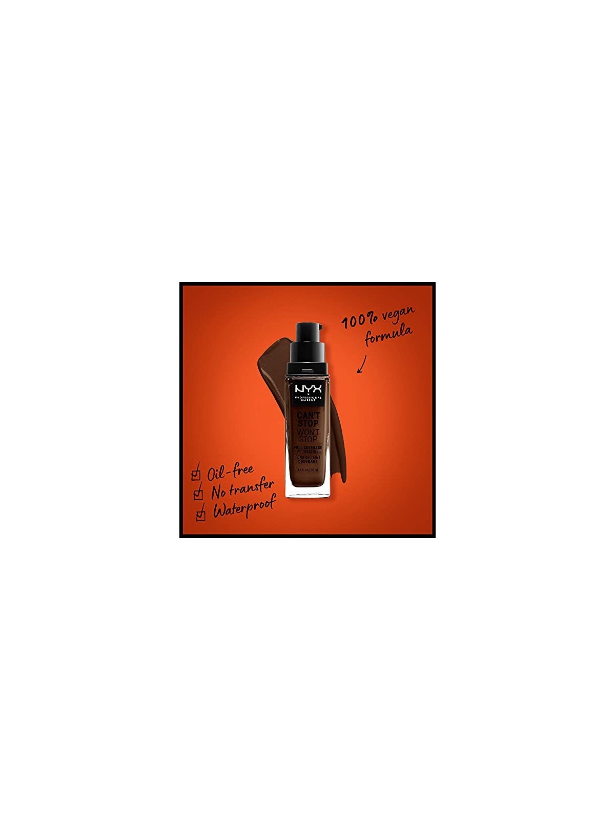 Fondotinta copertura totale deep ebony unisex