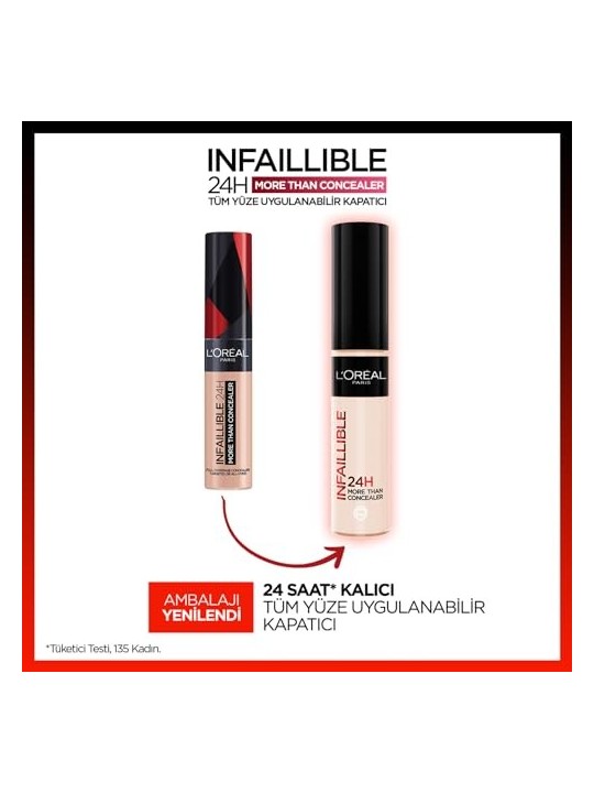 LOrï¿½ï¿½al Paris Infailliable More Than Concealer Correttore Completo 11 ml 323 Fawn donna