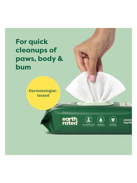 Earth Rated PET WIPES bio senza profumo 100 unitï¿½ï¿½