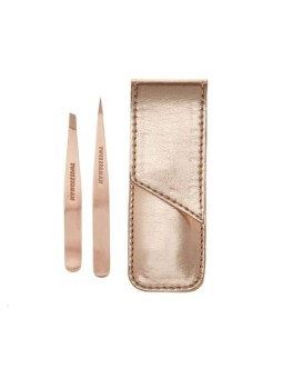 Rose Gold Tweezers Set with Case Unisex