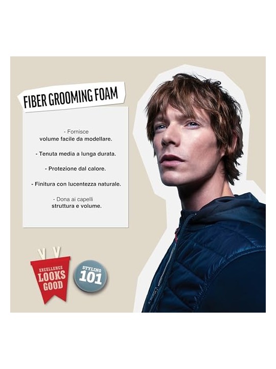 Schiuma modellante American Crew Fiber uomo 200ml