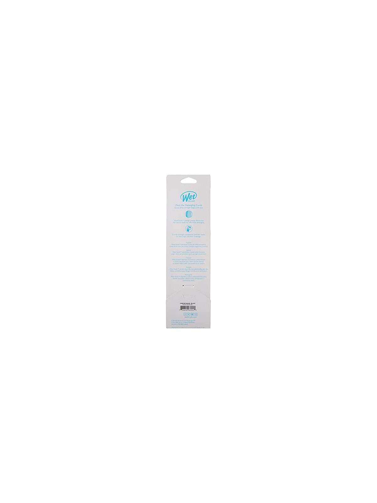 Wet Brush Pettine districante nero donna