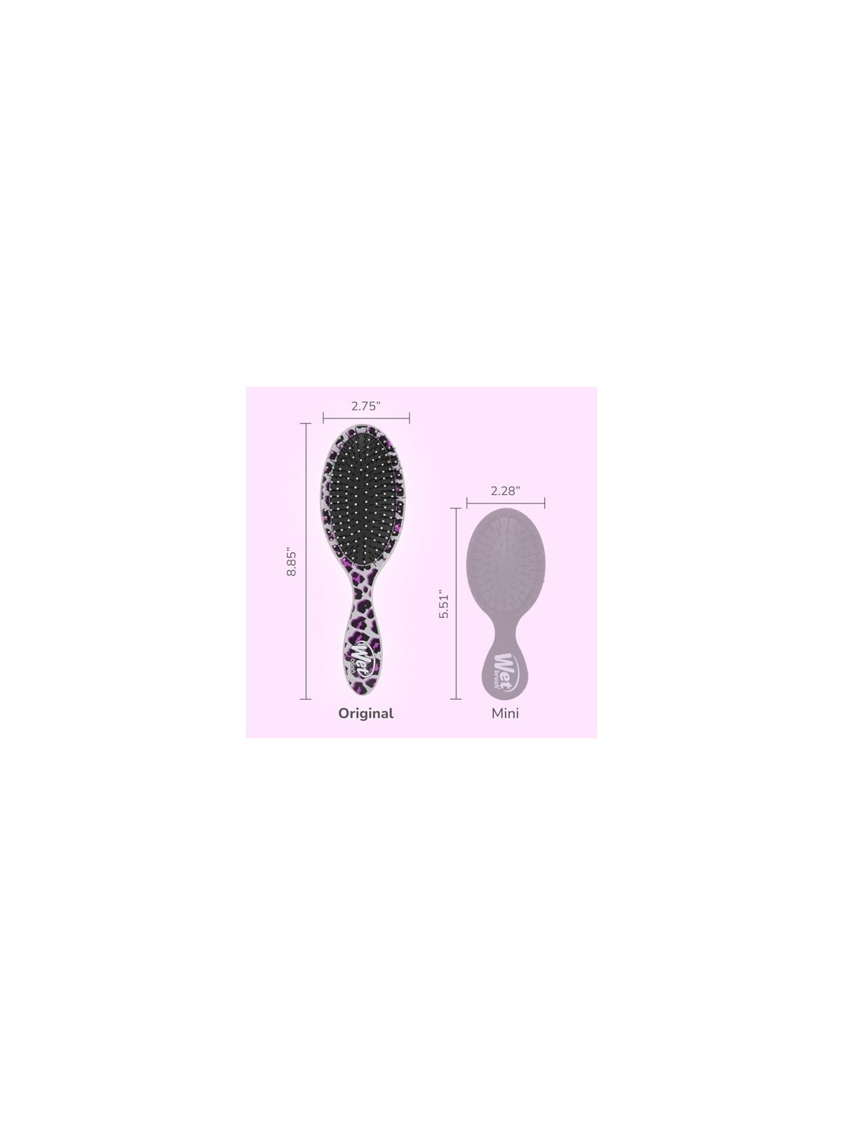 Wet Brush Districante originale Safari Pink Leopard donna
