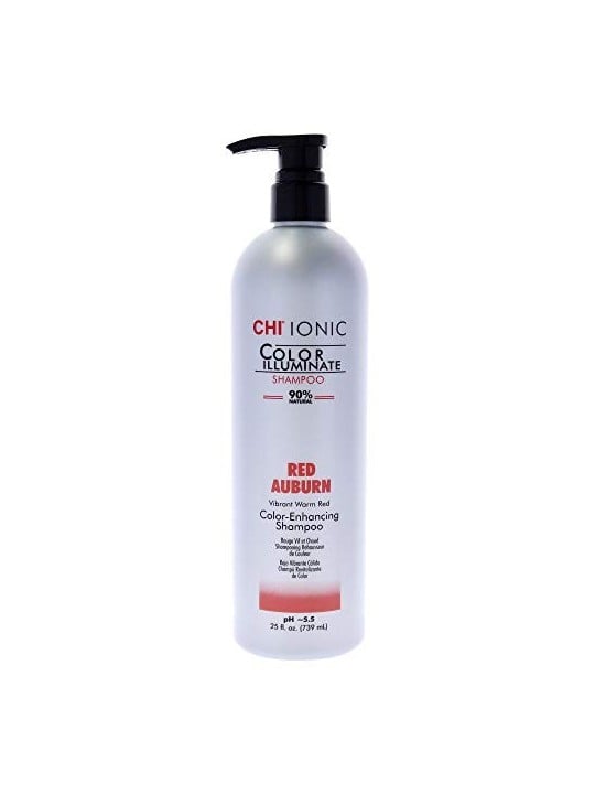 Chi Ionic Color Illuminate Shampoo Senza Parabeni per Capelli Naturali e Colorati Rosso Auburn 739ml donna