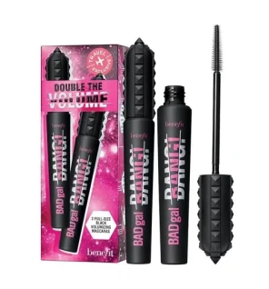 Benefit Duo Set: Badgal Bang! Volumizing Mascara donna 17g Numero 1 Intense Pitch Black - 2x8,5gr