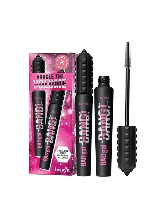 Benefit Duo Set: Badgal Bang! Volumizing Mascara donna 17g Numero 1 Intense Pitch Black - 2x8,5gr