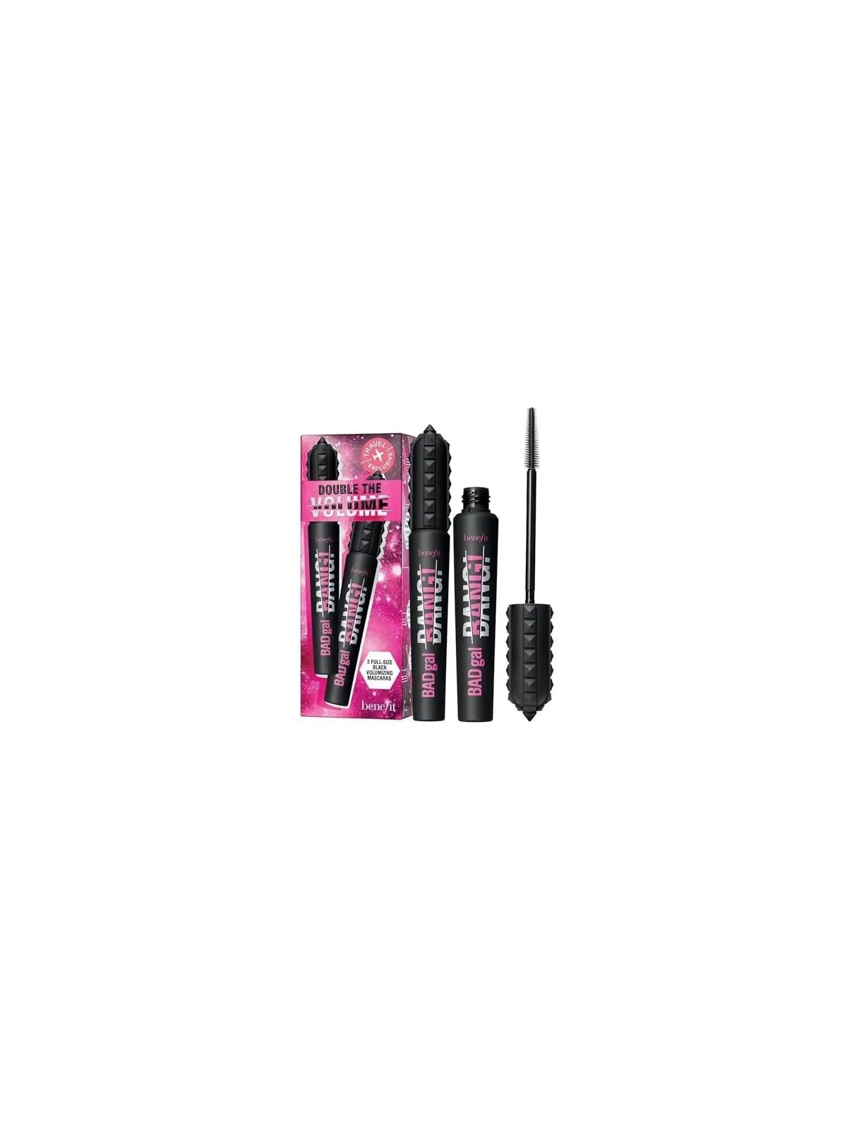Benefit Duo Set: Badgal Bang! Volumizing Mascara donna 17g Numero 1 Intense Pitch Black - 2x8,5gr