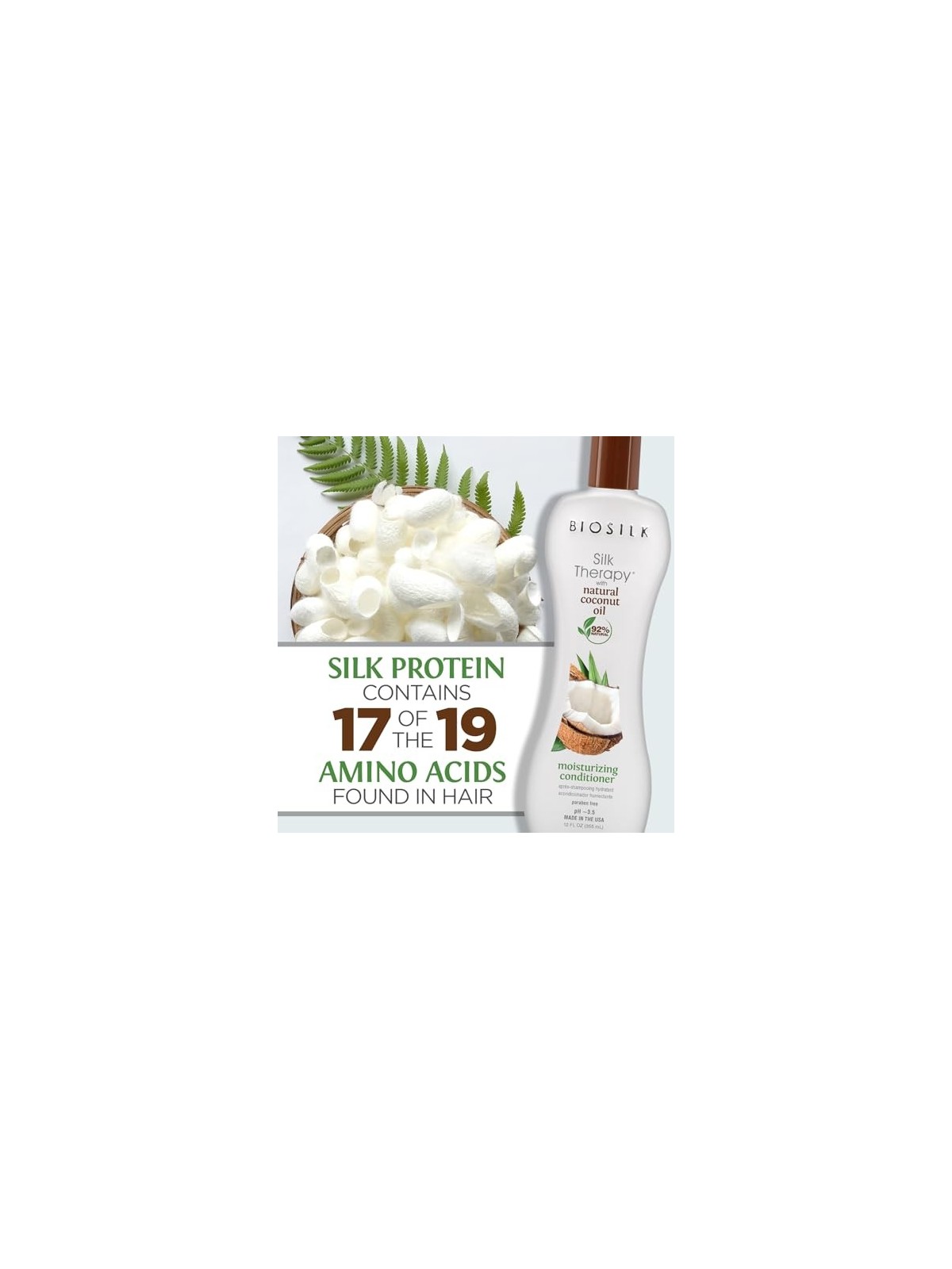 Farouk Systems Biosilk Coconut Oil Conditioner 355ml