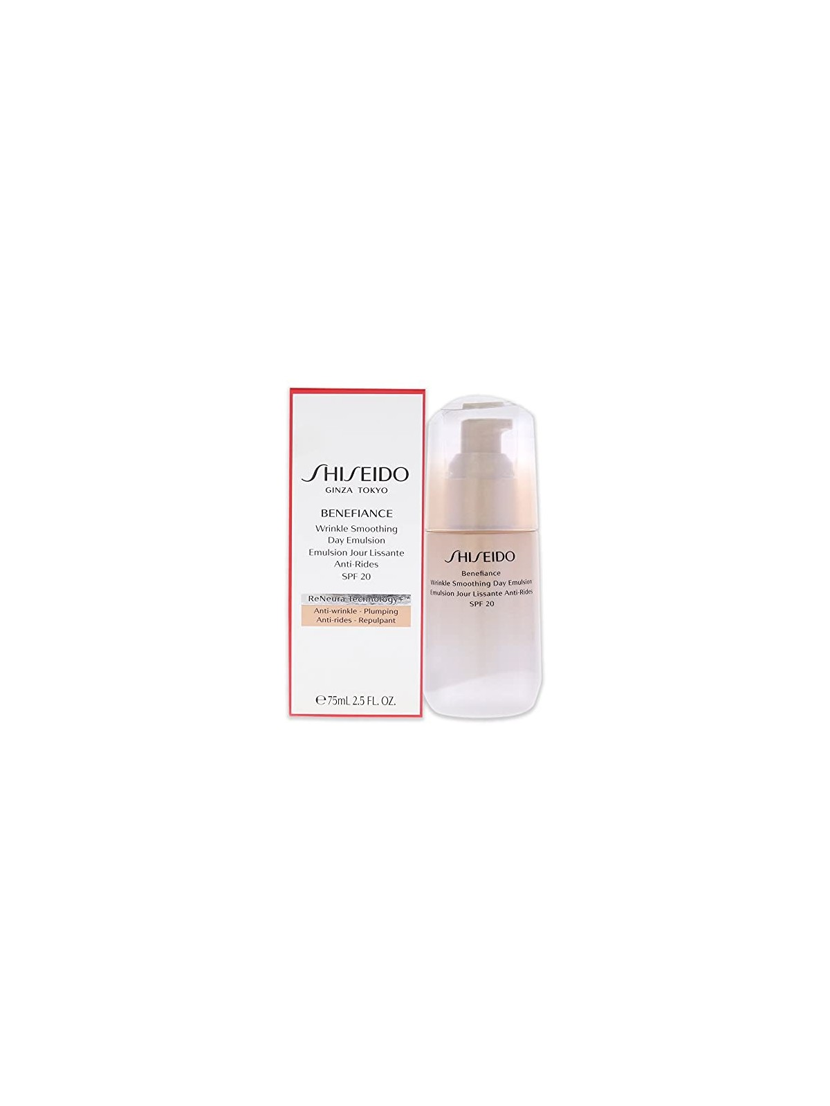 Emulsione giorno Shiseido Benefiance Wrinkle Smoothing SPF20 donna 75ml