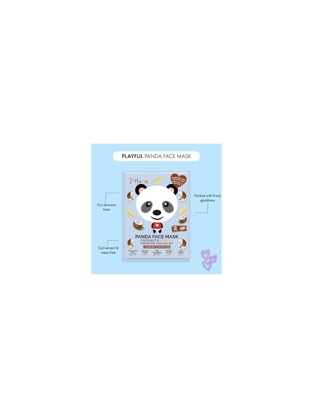 7th Heaven Maschera ANIMAL PANDA 1 unit Unisex