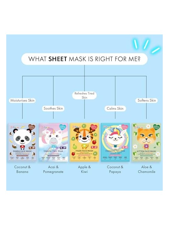 7th Heaven Maschera ANIMAL PANDA 1 unit Unisex