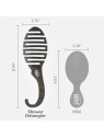 Wet Brush Shower Detangler Glitter Black