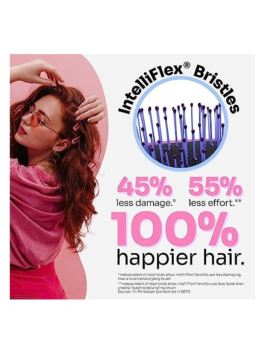 Wet Brush Custom Care Thick Hair Detangler Purple for Women