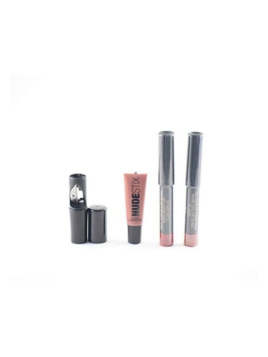 Set Nudestix Red Hot Lips Mini Kit Rossetto Crema Reale 04 Nude 2ml
