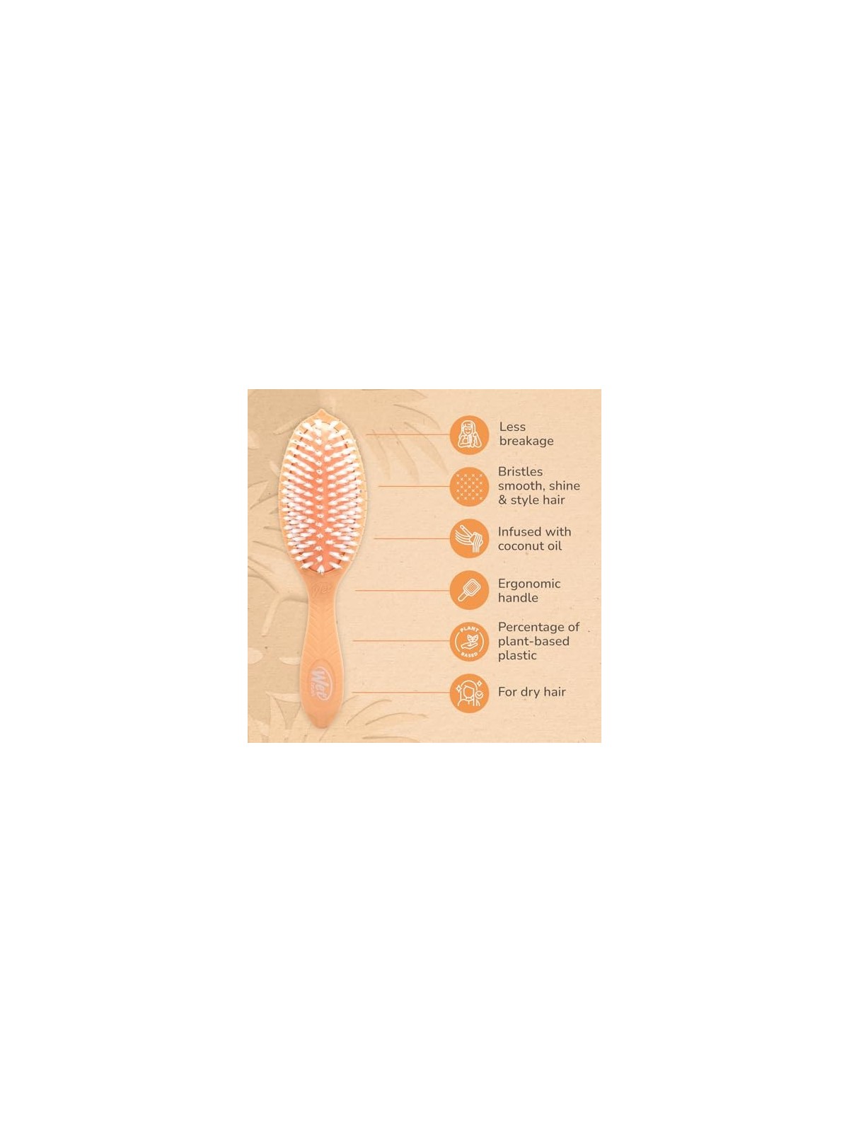 Spazzola Wet Brush Go Green al Cocco
